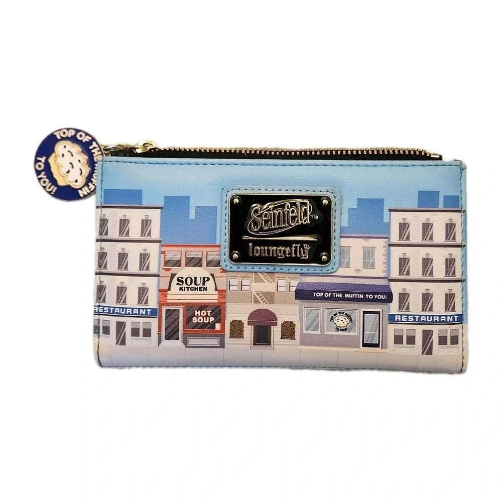 Loungefly Seinfeld TV Show Cast Pop Chibi Wallet (Jerry, George, Elaine, Cosmo)